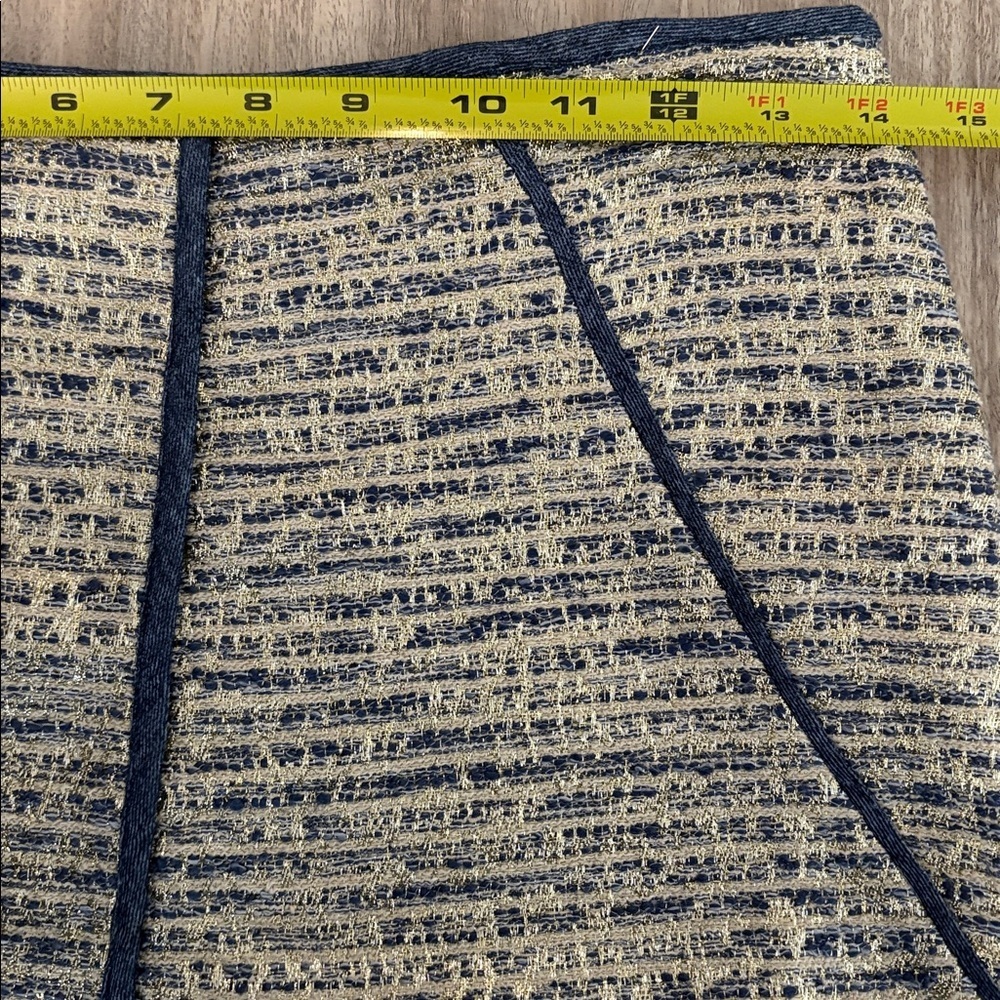 Anthropologie Ranna Gill Eclat Pencil Skirt Metallic Women’s Size 2 - Picture 10 of 11